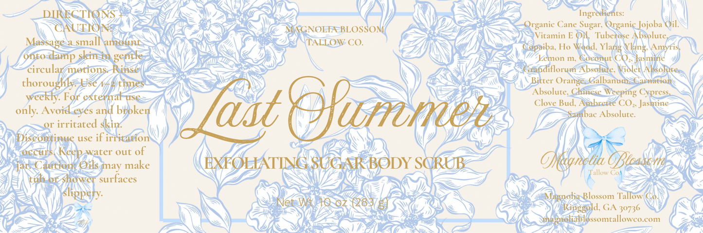 Last Summer Exfoliating Sugar Scrub
