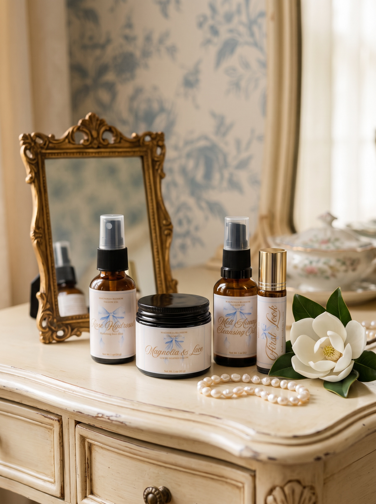 Magnolia Blossom Face Routine