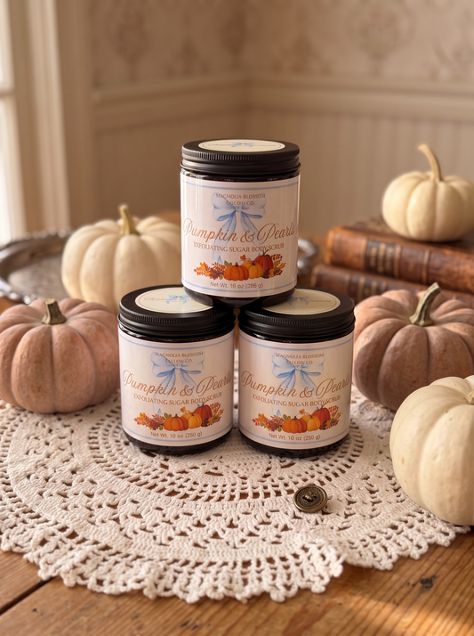 Pumpkin & Pearls Exfoliating Sugar Scrub | Fall Collection
